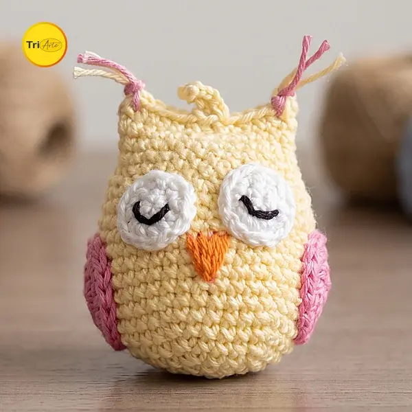 Receita de Amigurumi Chaveiro Corujinha - PDF Ilustrado